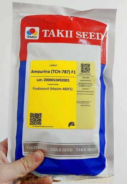 Амурина F1 400 шт семена моркови Takii Europe B.V., Голландия amourina_takii-400 фото