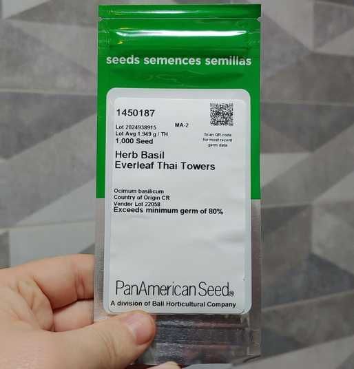 Купити Everleaf Thai Towers 10 шт насіння базиліку PanAmerican